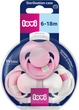Пустышка силиконовая динамическая Lovi Prime 6–18 месяцев 3 шт Peony Pink (34/455) - изображение 1