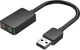 Звукова карта Vention USB - 2x3.5 мм, 2xTRRS (Mic + Ear) 1 м Black (CDYBF) - зображення 1