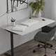 Стол письменный Space Ferrum-decor 750x1000x700 Черный металл ДСП Белый 16 мм (SPACE040) - изображение 7