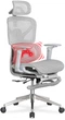 Офисное кресло Mealux M6 Air Massage с масажором Серое (HF-M6 M/G) - изображение 3
