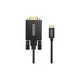 Кабель мультимедийный USB-C to VGA M 1.8m black Choetech - изображение 1