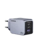 Зарядний пристрій UGREEN Nexode Pro 65W x755, GaN, Mini, Fast Charger, PD 3.0, QC 4.0+, 3-Port, USB-C, USB-A, мережевий, Gray - зображення 1