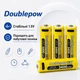Аккумуляторные батарейки с USB зарядкой ( комплект 4 шт.) Doublepow Li-Ion AA 1.5V 3400 mAh - изображение 2