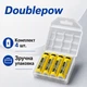 Аккумуляторные батарейки с USB зарядкой ( комплект 4 шт.) Doublepow Li-Ion AA 1.5V 3400 mAh - изображение 8