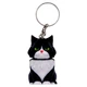 Брелок 3d друк "КОТИК З ПРУЖИНОЮ" (ЧОРНИЙ), KEYCHAIN MIC (299276) - зображення 1
