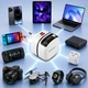 Мережевий зарядний пристрій Qoltec 65W GaN USB Type-C PD PPS Black (5901878517841) - зображення 3