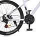 Велосипед горный 26" PROFI AM DD рама 16" на рост 150-165 см белый (MTB2605-2) - изображение 7