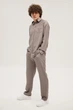 Мужской льняной комплект Dark Grey 5XL - изображение 2