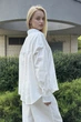 Льняная рубашка женская White 2XL - изображение 3