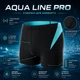 Мужские плавки-боксеры для бассейна и пляжа AQUA LINE PRO быстросохнущие спортивные, размер 3XL (черный) - изображение 2