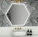 Зеркало Manhattan с LED- подсветкой и сенсорной кнопкой (30 х 30) - изображение 1