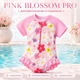 Детский слитный купальник для девочки PINK BLOSSOM PRO с юбочкой и молнией, розовый, размер XL 95-110 см - изображение 1