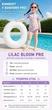 Детский слитный купальник для девочки PINK BLOSSOM PRO с юбочкой и молнией, розовый, размер XL 95-110 см - изображение 2