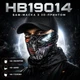 Бафф-маска DARK FACE 3D с принтом, бандана-шарф, подшлемник, 50×25 см, черный/серебристый/красный — Двойной хищник - изображение 1