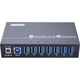 USB-концентратор SIPOLAR, высокоскоростной 7-портовый концентратор, промышленный класс A-173 (3 метра), разветвитель, удлинительный кабель для компьютера, расширитель, однопортовый блок питания 1A, зарядное устройство для телефона. - изображение 1