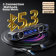 Lenovo Ecosystem Brand Yinengzhe Wired Abyss Light Audio Speaker, Desktop Bluetooth Speaker, Hidden Microphone Stand, Desktop Laptop Gaming Delta Action E-Sports Subwoofer Gift - изображение 5