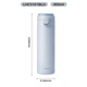 Термос LOCK&LOCK Simple Lightweight Bounce для мужчин и женщин, высококачественная дорожная термокружка с теплоизоляцией, 450 мл, синий. - изображение 4