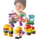 FEELO Сумісний з LEGO Великі будівельні блоки Дитяча іграшка для хлопчиків та дівчаток Подарунок на день народження Міська вулична сцена Y42020 - изображение 2