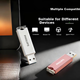 Флеш-накопичувач PHILIPS 256 ГБ USB 3.2, 10 UA, перлинно-білий, оновлена версія, милий USB-накопичувач зі швидкістю 180 МБ/с для розширення комп'ютера, офісу, навчання - зображення 6