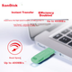 Мобільний флеш-накопичувач SanDisk 512 ГБ Type-C USB 3.2 DDC3 зеленого кольору, швидкість читання до 400 МБ/с, автоматичне резервне копіювання, подвійне використання для телефону та комп'ютера, велика ємність з двома інтерфейсами - зображення 8