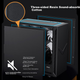 Настільний комп'ютер SAMA Black Hole 7 Max Black, тихий корпус для офісу, тристороннє звукопоглинання/шумопоглинання, материнська плата E-ATX, два 360-міліметрові роз'єми для водяного охолодження, підтримка відеокарт серії 50 - изображение 7