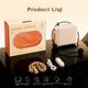 Усилитель беспроводной Deli 13Вт Bluetooth для учителей с микрофоном шампань - изображение 7