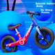 Беговел FOREVER для детей 1-3-6 лет, модель Baby Glide, без педалей, подарок на день рождения для мальчика, 14 дюймов, синий. - изображение 8
