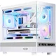 Игровой компьютерный корпус SAMA Xiaojinghong Display Version, белый MATX Seaside House, дисплей состояния оборудования/панорамный обзор 270°/поддержка водяного охлаждения 360 мм/9 мест для вентиляторов/Type-C - изображение 2