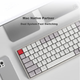 Клавиатура беспроводная JD K3 Ultra Kailh Choc Low Profile Red Wireless/Bluetooth/USB Небесно-голубой Белый - изображение 5