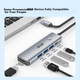 Док-станция Acer USB-HDMI для зеркального отображения экрана высокой четкости, адаптер-концентратор USB 3.0, совместимая с MacBook, компьютерами и планшетами Huawei, конвертер, Five-I - изображение 4