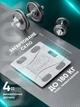 Весы напольные смарт умные стеклянные для дома Scale one Black электронные фитнес Bluetooth с приложением для смартфона 180 кг белые - изображение 4