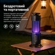 ампа-ловушка для комаров 2 в 1 с ночником, аккумуляторная USB Type-C, уничтожитель насекомых с таймером и защитой 360° - изображение 5