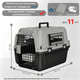 Контейнер для Авиа Перевозок Животных AirPet 50 IATA 50×33.5×34 см Переноска для Кошек и Собак до 11 кг с Двухфазным Креплением, Металлической Дверью, Замком и Кормушкой для Путешествий - изображение 2