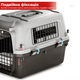 Контейнер для Авиа Перевозок Животных AirPet 50 IATA 50×33.5×34 см Переноска для Кошек и Собак до 11 кг с Двухфазным Креплением, Металлической Дверью, Замком и Кормушкой для Путешествий - изображение 3