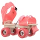 Детские раздвижные ролики квады для начинающих SP-Sport 0102 размер 30-39 Pink - изображение 5