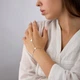 Слейв-браслет срібний Тайнопис 925 15 см+5 см - зображення 5