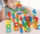 Дитячий конструктор - лабіринт Marble Run на 125 деталей | Мармуровий Трек для Кульки | Розвиваюча STEM Іграшка для дітей - зображення 6