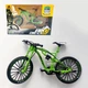 Коллекционная мини-модель велосипеда металлический Фингербайк MTB игрушечный велосипед 1:8 Размер 18 см Зеленый - изображение 1
