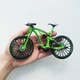 Коллекционная мини-модель велосипеда металлический Фингербайк MTB игрушечный велосипед 1:8 Размер 18 см Зеленый - изображение 2