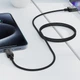 Дата кабель USB-C to USB-A кабель для зарядки телефона, для передачи данных с автосмоткой магнитный в тканевой нейлоновой оплётке 1.2м 3A AceFast Fast Charging Data Cable - изображение 8