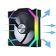 Кулер до корпусу Lian Li Uni Fan SL WIRELESS 120-3, Black (G99.12SL1W3B.00) - зображення 2