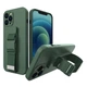 Чехол Hurtel с ланцюжком для iPhone 12 Pro Green (9145576217863) - изображение 1