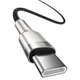 Кабель Baseus Cafule USB-C to USB-C 2m Black (CATJK-D01) - зображення 2