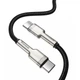Кабель Baseus Cafule USB-C to USB-C 2m Black (CATJK-D01) - зображення 3
