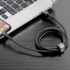 Кабель Baseus Kevlar Cable USB for Lightning 2A 0.5M Gray+Black (CALKLF-AG1) - изображение 4