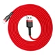 Кабель Baseus Kevlar Cable USB for Lightning 1.5A 2M Gray+Red (CALKLF-C09) - зображення 6