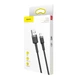 Кабель Baseus Kevlar Cable USB for Lightning 2A 0.5M Gray+Black (CALKLF-AG1) - изображение 9
