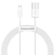 Кабель Baseus Superior USB-A to Lightning 1.5m White (CALYS-B02) - зображення 1