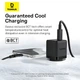 Мережевий зарядний пристрій Baseus Palm PD/FC 20W USB-C with USB-C to USB-C Cable 1 m Black (P10111602113-01) - зображення 9