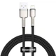 Кабель Baseus Cafule Metal USB-A to Lightning 1m Black (CALJK-A01) - зображення 1